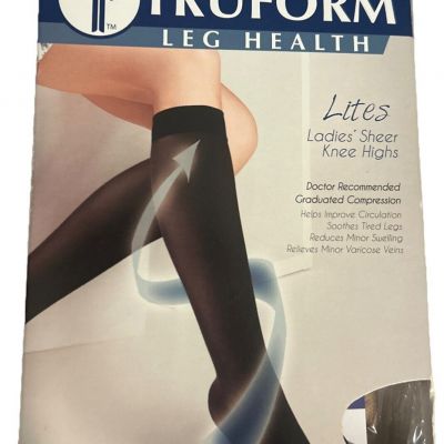 Truform Knee High Socks Lites Lt Beige 1773 Lt Beige Compression Support Large